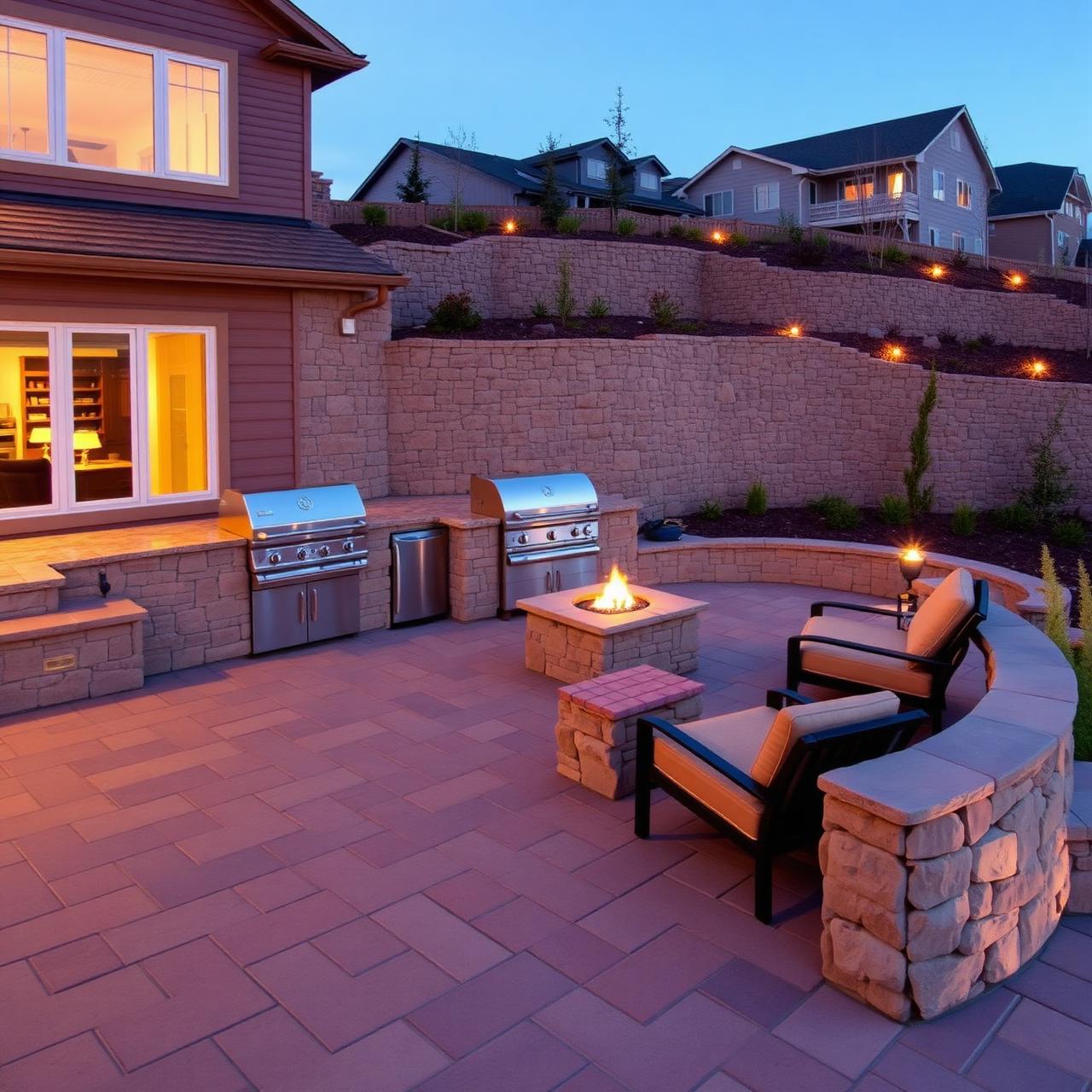 Completed Utah hardscape project